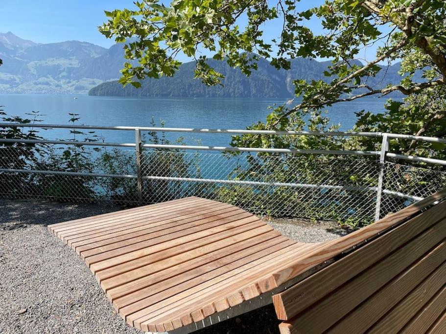 Villa Bootsmann Mit Spektakulaerer Seesicht Nahe Badestrand Вицнау Екстериор снимка
